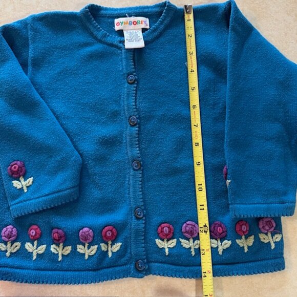 Vintage GYMBOREE Autumn Florals Sweater Leggings rainbow tag sz S 2 - 3 yrs - Picture 6 of 10